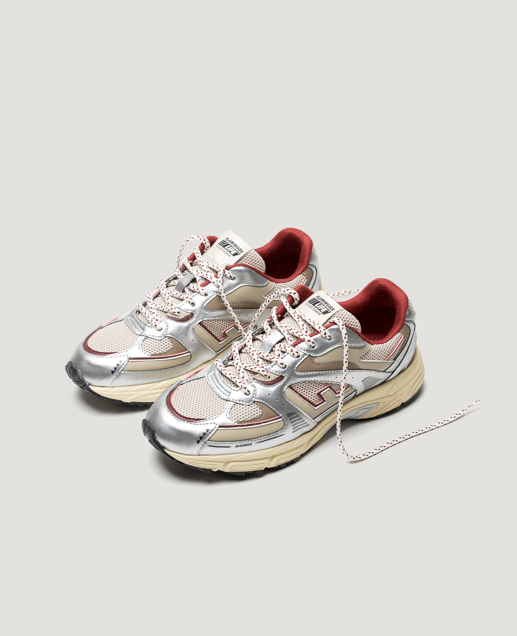 flamingos-life-wairoa-silver-merlot-vegane-sneaker image 2
