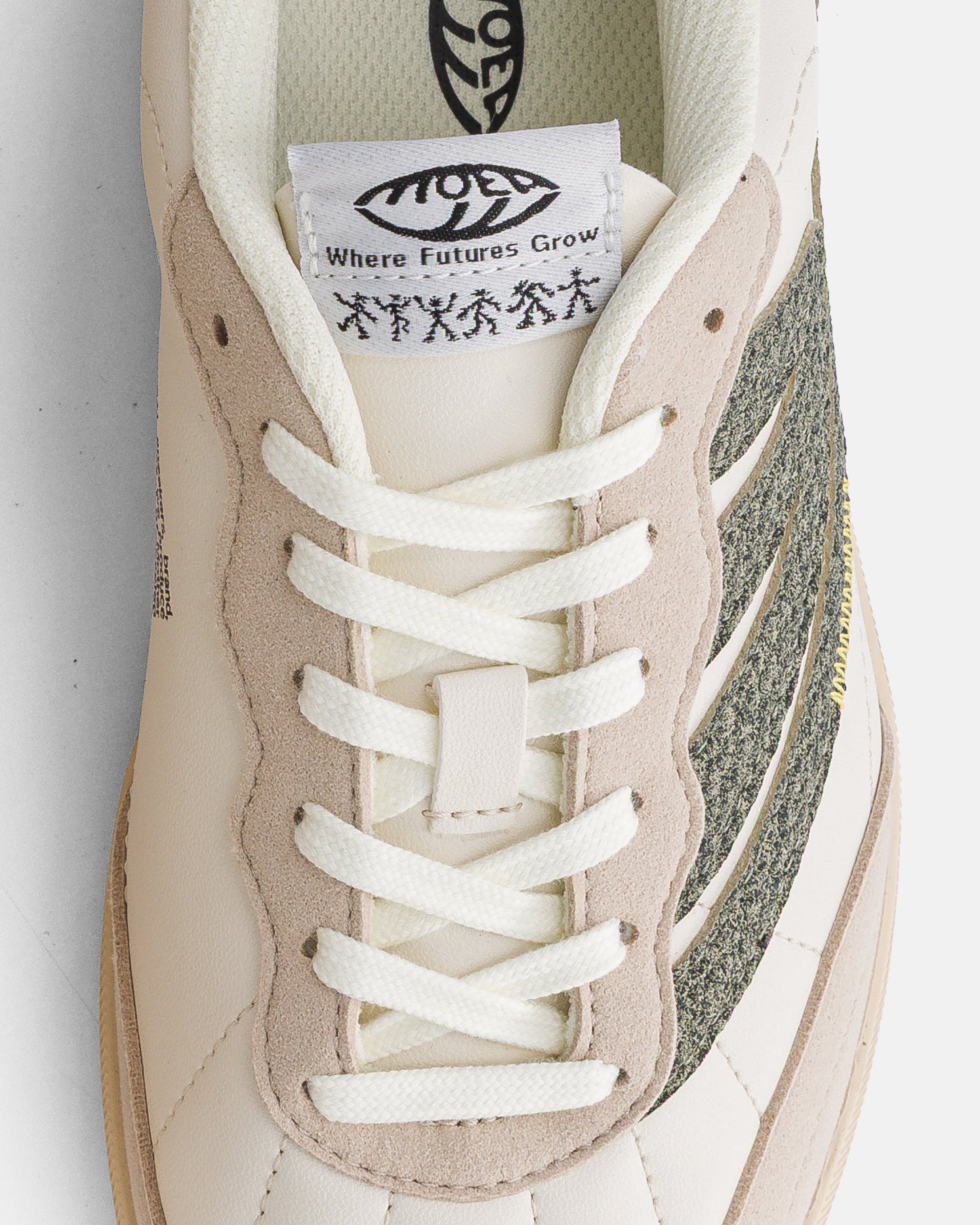 moea-flow-vegane-sneaker-beige-green-mushroom image 3