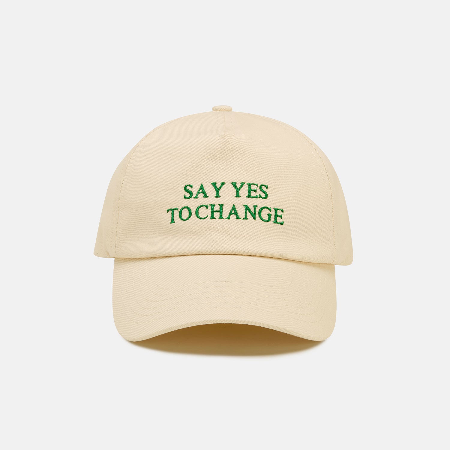 saye-say-yes-to-change-cap-beige-5-panel-kappe image 2