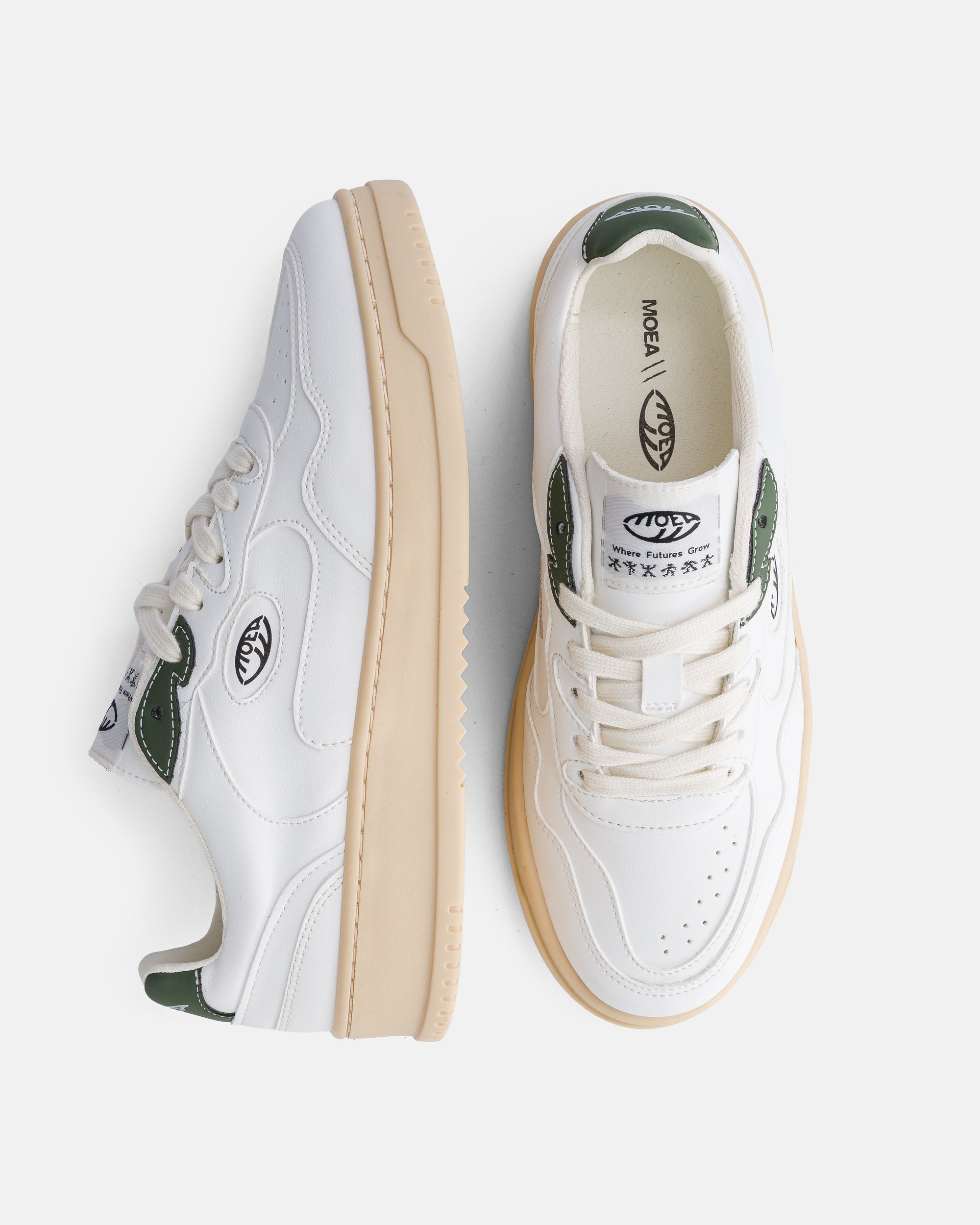 moea-canyon-sneaker-white-green-apple image 2