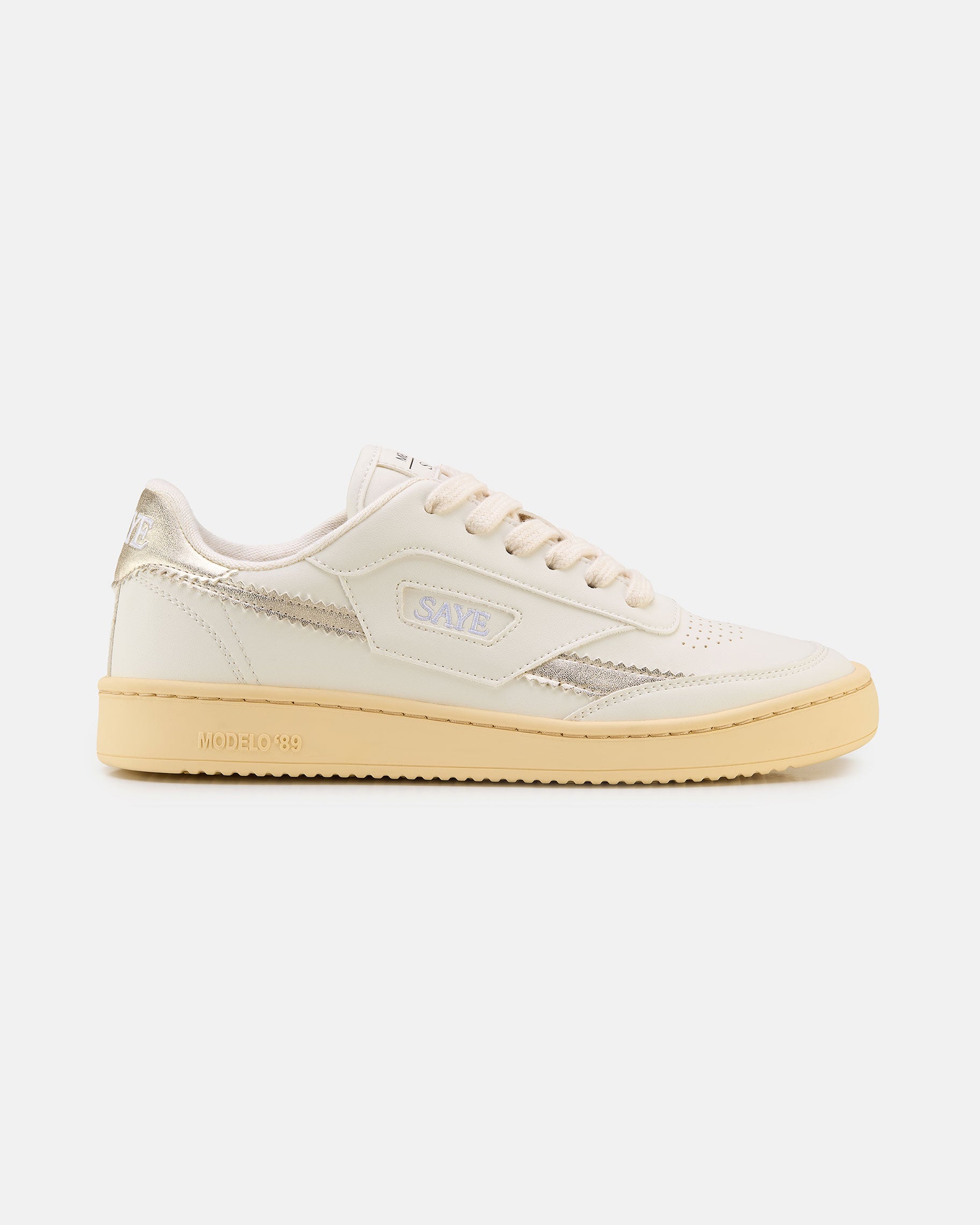 saye-m89-icon-vegane-retro-sneaker-metallic-gold image 2
