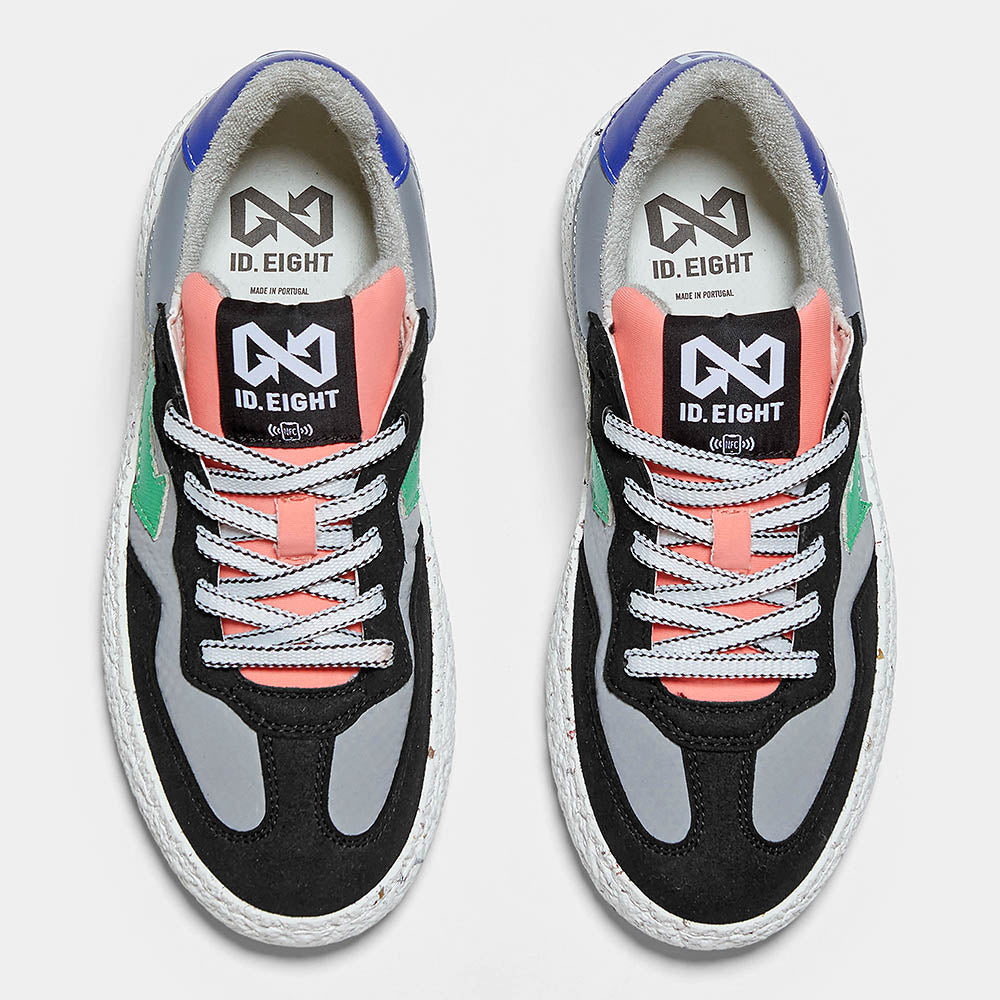 id-eight-uriduri-dark-mix-square-veganer-sneaker-grau-rosa-gr-n image 2