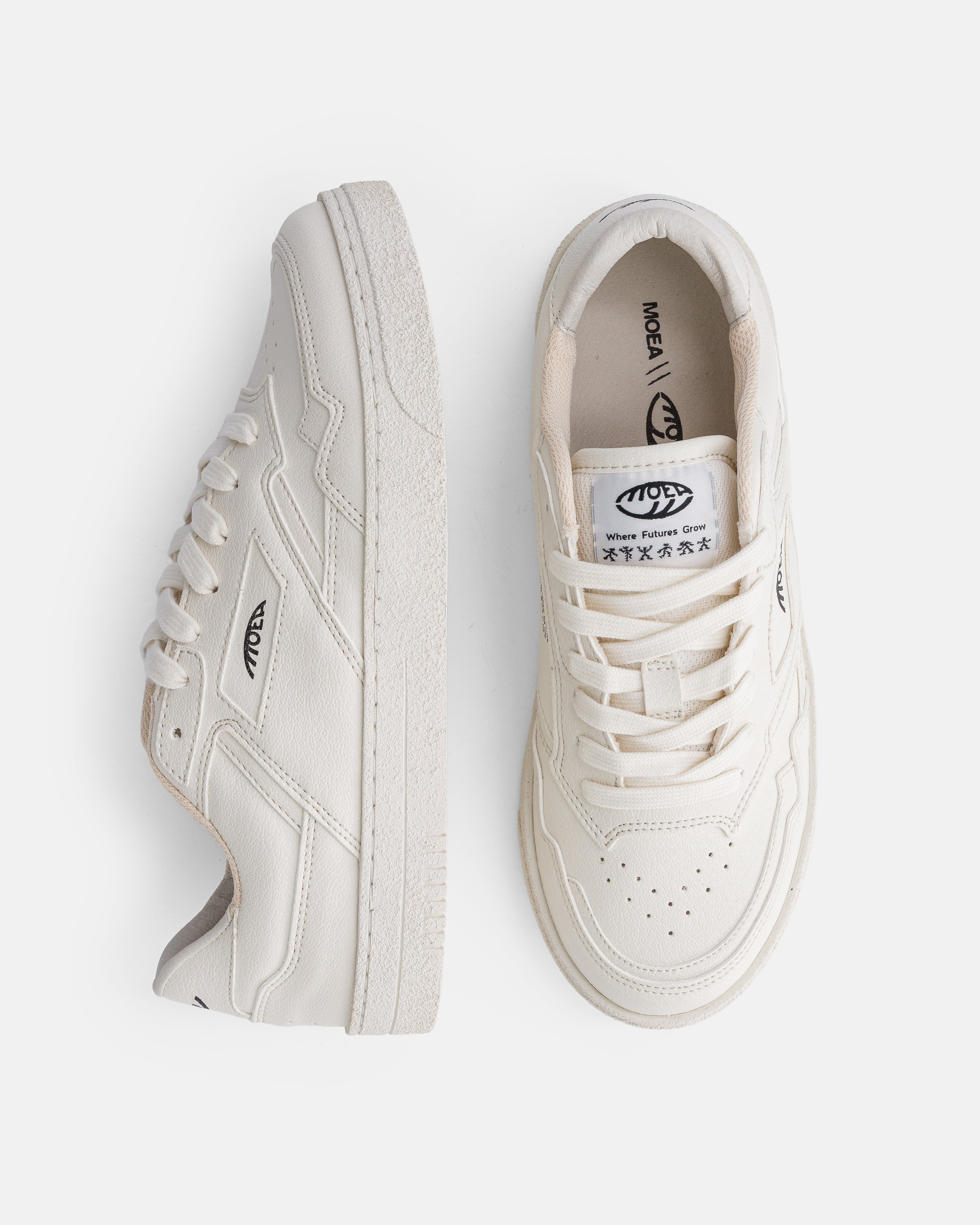 moea-origin-low-vegane-sneaker-full-white-corn image 2