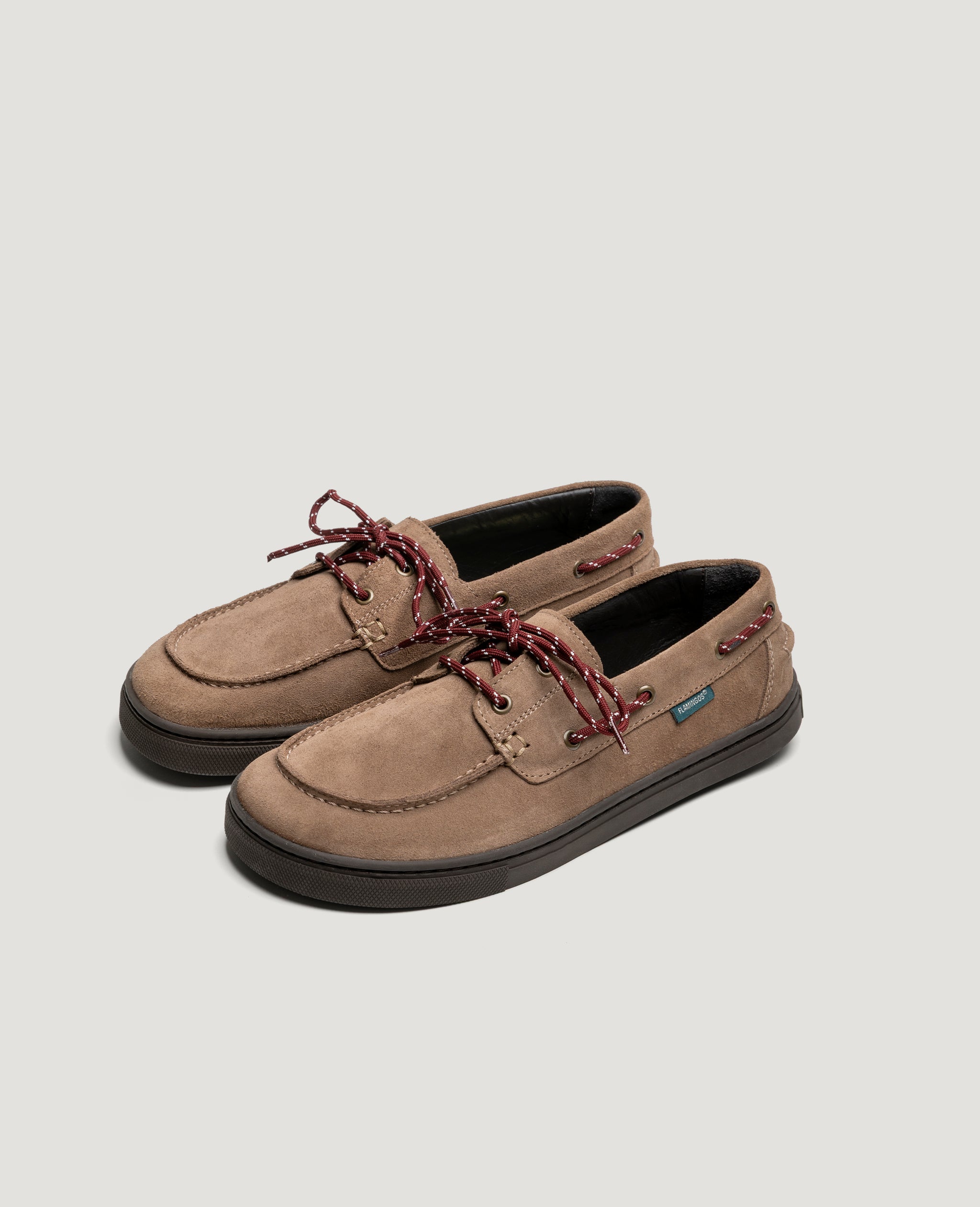flamingos-life-zero-boat-suede-taupe-veganer-sneaker image 2