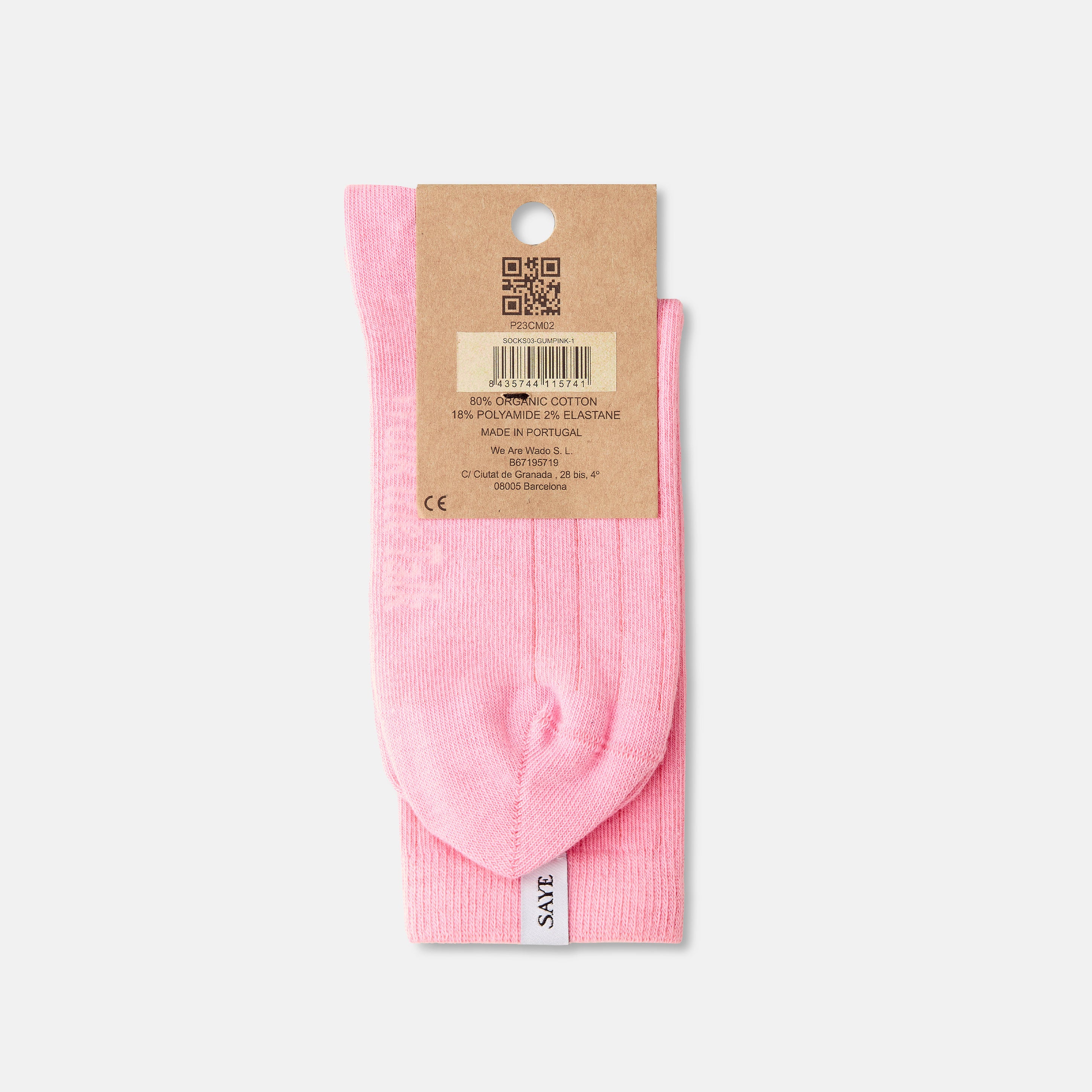 saye-crew-ribbed-socks-gum-bio-baumwoll-socken image 3