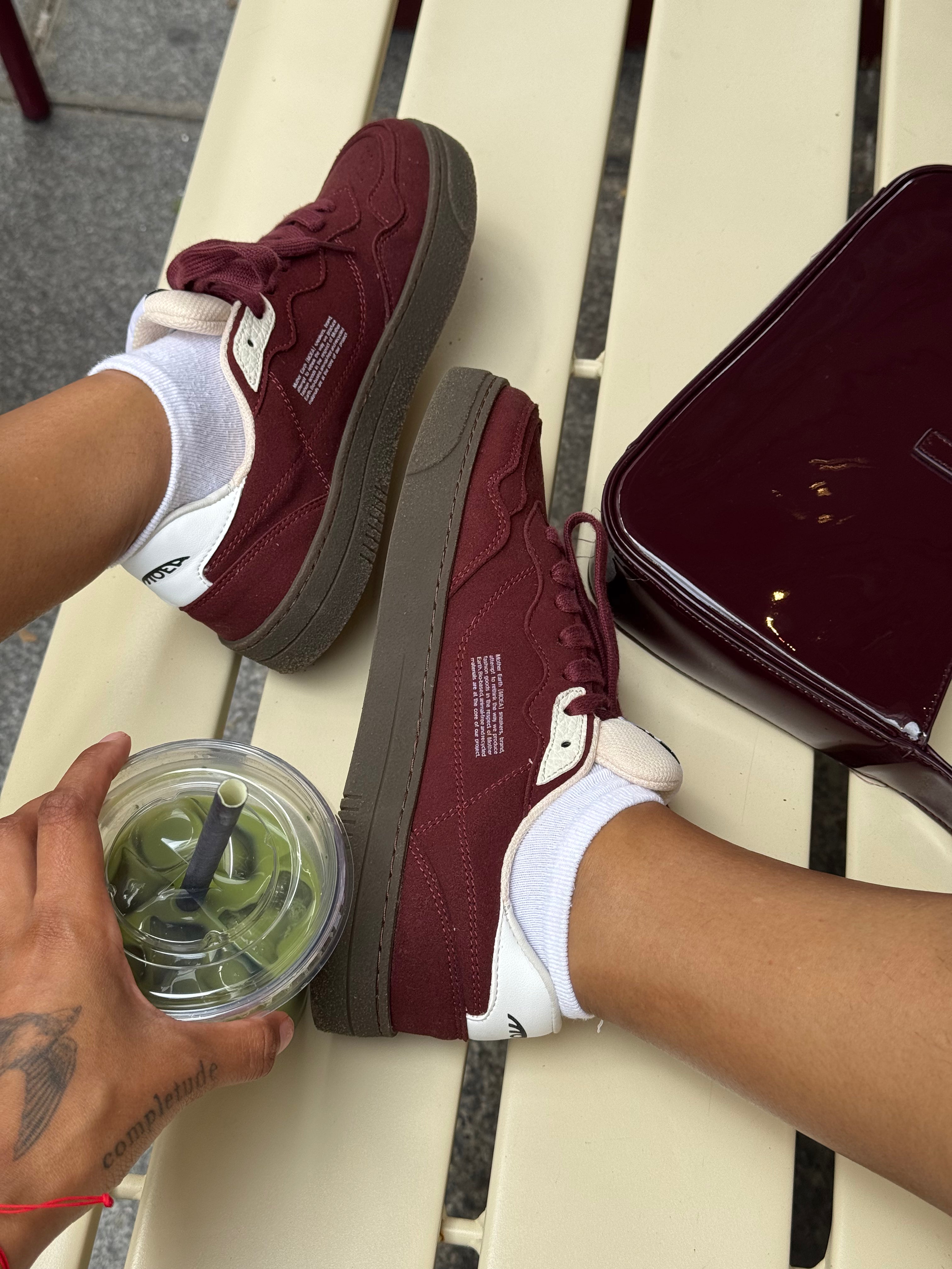 moea-veyron-low-vegane-sneaker-wine-cream-mushroom image 5