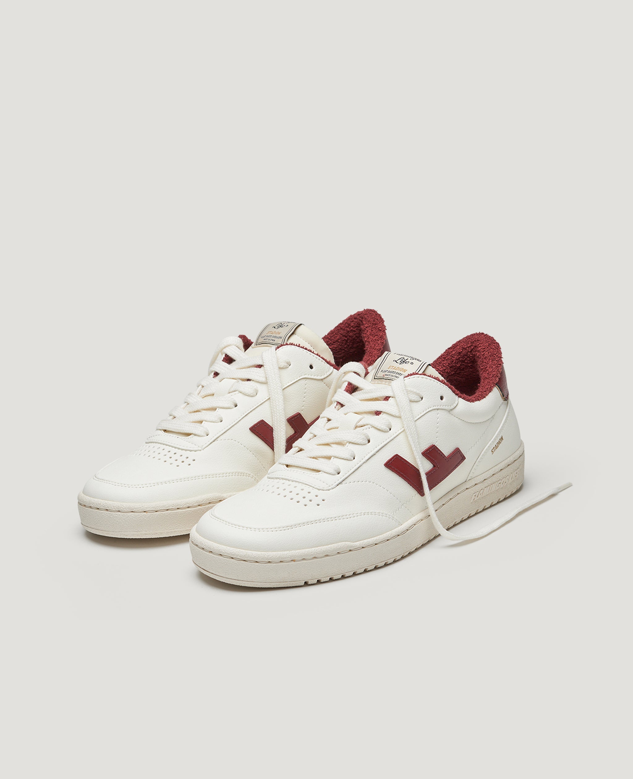 flamingos-life-stadion-berry-cream-veganer-retro-sneaker image 2
