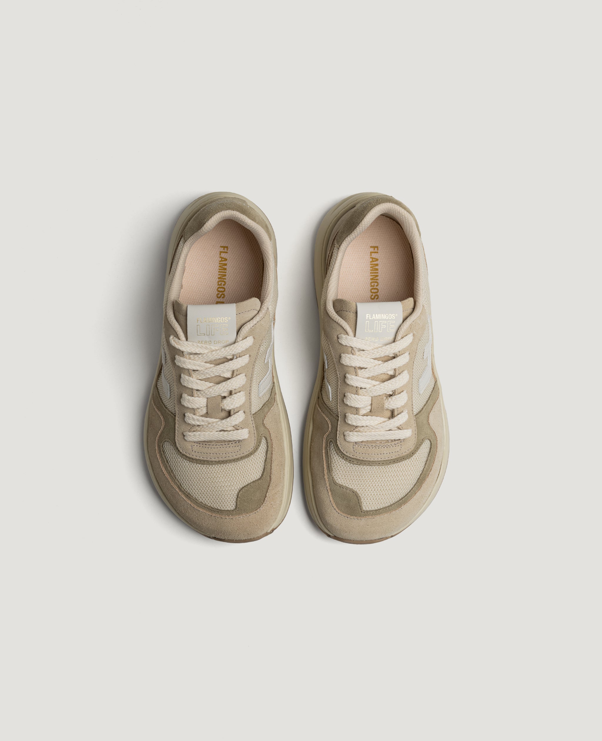 flamingos-life-zero-drop-sand-olive-veganer-barfu-sneaker image 3